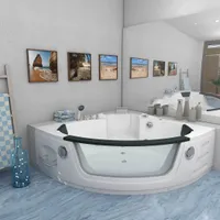 Whirlpool Pool Badewanne  Wanne W05R-TH 140x140cm