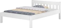 Futonbett Doppelbett 140x200 Doppelbett Massivholzbett weiß Kiefer Zubehör wählbar V-60.38-14Wohne Zubehör