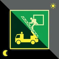 Schild | PERMALIGHT power langnachleuchtend Rettungszeichen Rettungsausstieg,...