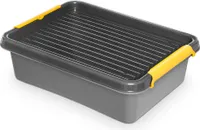 Plastový Úložný Box S Víkem Uzavíratelný Organiser Pro Garáž Sklepa Dílny 8,5 L