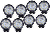 Greenmigo 8x 27W Runde LED Lampe square Scheinwerfer kaltweiß Spot IP67 Arbeitsscheinwerfer