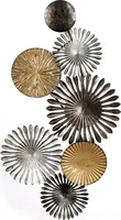Casablanca by Gilde Relief Wandrelief Rustic mit runden Objekten H. 45 cm,74864