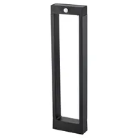 LED Solar Gartenleuchte 60cm 4000K Neutralweiß 80lm 1W 120° IP54 PIR Bewegungsmelder Pollerleuchte Schwarz