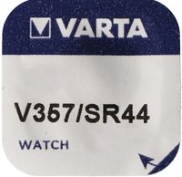 Varta Watch V 357 Uhrenzelle Knopfzelle SR 44 W V357 Silber-Oxid 155mAh 1,55 V SR44 1er Blister V13GS