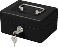 Kreator Geldkassette Kasse 15x11x8 cm Moneybox für Münzen Geldscheine 6 Fächer