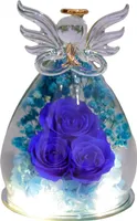 Ewige Rosen in Engelglashülle, konservierte Blumen für den Tisch, konservierte Rosen von Engeln, Weihnachtsgeschenke für Mama, Oma, Ehefrau