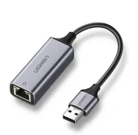 Externý adaptér UGREEN Gigabit Ethernet USB 3.0 (sivý)
