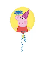 Balon foliowy Świnka Peppa standard okrągły 43cm