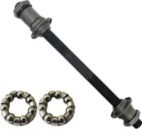Hinterradachse 9,5mm L=178mm, mit Kugeln + Staubdeckel, Point, 30011900