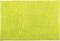 MSV Badteppich Badvorleger Duschvorleger Chenille Hochflor Badematte 40x60 cm – Grün