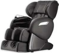 HOME DELUXE - Massagesessel SUENO Schwarz - inkl. komplettem Zubehör I Massagestuhl Relaxsessel mit Wärmefunktion