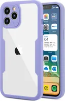 iPhone 11 Pro Max Schutzhülle, Eingebautem Displayschutz 360 Grad Komplettschutz Handyhülle für iPhone 11 Pro Max Lila