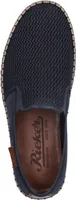 Rieker Herren Slipper Halbschuh Mesh Gummizug B5265, Größe:46 EU, Farbe:Blau