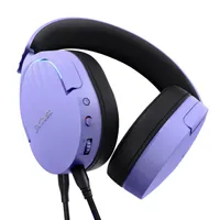 Trust GXT 490P FAYZO Drátová herní sluchátka s čelenkou USB Type-A Černá, fialová