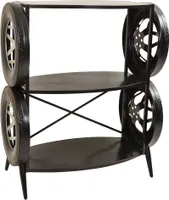 WANDERLUST DECO Schwarzes Metallregal 97x51x117,5h cm