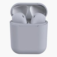 Sluchátka Bluetooth, Inpods12 , bezdrátová sluchátka TWS Bluetooth 5.0 Headset True Wireless Earbuds s mikrofonem a přenosným nabíjecím pouzdrem pro Android/iPhone/Samsung/Huawei,šedá