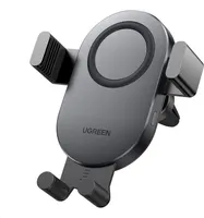 Ugreen Samochodowa ładowarka bezprzewodowa Qi 15W Uchwyt na telefon samochodowy na kratce wentylacyjnej Czarny (40118 CD256)