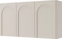 Selsey ARKADIA - třídveřový příborník s frézovanými čely, béžový 150 cm