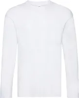 Pánske originálne tričko Fruit Of The Loom s dlhým rukávom PC3035 (S) (White)