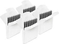 JB White 32 Cerumenfilter Mini-R WaxGuard kompatibel mit Signia Silk Im-Ohr-Hörgeräten, Signia-Ex-Hörer Mini-Receiver und MiniReceiver 2.0 - Ersatz-Hörgerätefilter miniReceiver WaxGuards, schwarz