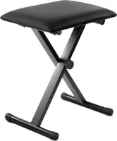 Klappbarer Klavierhocker mit gepolsterter Sitzfläche - Höhenverstellbar.