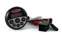wasserdichtes Marine Einbau-Radio, MP3 Player/ USB / AUX / Bluetooth, rund, schwarz