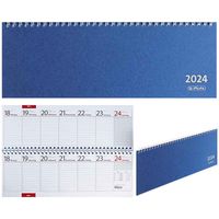 Herlitz Schreibtischkalender 2024, Modell / Jahr / Farbe:Colour / 2024 / blau