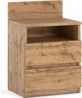 Nachttisch 40x59x32cm - Nachttischschrank für Schlafzimmer - Nachtkommode mit Schubladen - Beistellschrank - Schlafzimmer Nachttisch Eiche Wotan