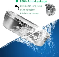 Fiqops 800+1200ml Brotdose ohne Plastik BPA frei brotdose edelstahl Edelstahl Lunchbox