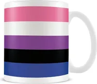 Pyramid International - Hrnček na kávu "Genderfluid", vlajka PM4186 (jedna veľkosť) (farebný)