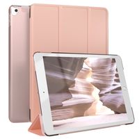 EAZY CASE Smartcase Tablet Hülle kompatibel mit Apple iPad 10,2" 2019/2020/2021 (7. / 8. / 9. Gen.) / iPad Air 3 / iPad Pro 10,5 mit Standfunktion, Schutzhülle aus Kunstleder, Rosé-Gold