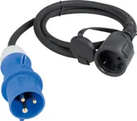 as-Schwabe Camping CEE-Adapterleitung 230V 16A CEE-Stecker & Schukokupplung IP44