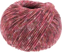Lana Grossa - Cool Merino Print 0101 rot rosa grau dunkelrot