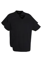 GÖTZBURG Herren T-Shirt, kurzarm, Baumwolle, Jersey, schwarz, uni, 2er Pack Größe: 4XL