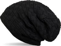 styleBREAKER warme Feinstrick Beanie Mütze mit Flecht Muster und sehr weichem Fleece Innenfutter, Uni 04024058