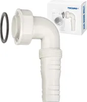 tecuro Geräteanschlusstülle 1 Zoll 90° extra lang, für Spülensiphon