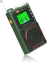 Retekess TR111 Tragbares Shortwave Radio,FM VHF AM SW WB Band Radio,Unterstützung App Intelligent Remote,MP3/TF,Bass Stereo SOS Alarm,Anwendbar für Radio Enthusiasten