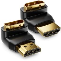 HDMI Adapter 90 grad gewinkelt Stecker auf Buchse bis 2160p Vergoldete Kontakte 