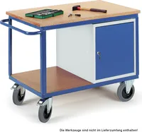 Rollcart Werkstattwagen mit Stahlschrank 600kg Tragkraft