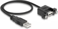 DELOCK USB Kabel A -> A St/Bu Bu zum Einbau 0.50m