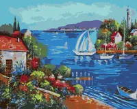 Zuty - Malen nach Zahlen - MEERBUCHT, 40x50 cm, ohne Keilrahmen