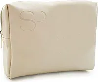 Kosmetiktasche Portable Reise Make Up Tasche | Schminktasche - Kosmetiktasch Organizer für Damen und Mädchen | Waschtasche (Beige)