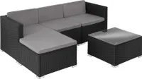 Rattan Lounge Lignano für 3 bis 4 Personen widerstandsfähig