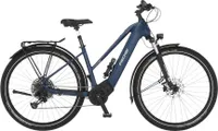 FISCHER E-Bike Pedelec Trekking Viator 8.0i Trapez, Rahmenhöhe 50 cm, 28 Zoll, Akku 711 Wh, Mittelmotor, Kettenschaltung, LCD Display, sattblau