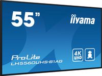 IIYAMA LH5560UHS-B1AG 139,7cm 55Zoll 3840x2160 UHD VA panel Haze 25perc 500cd/m Poziomy i pionowy Uchwyt ścienny w zestawie