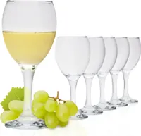 KOTARBAU® 6er Set Weißweingläser 245 ml Glas Weingläser Weißweingläser Set Wine Glass modern Gläser Wein Rotweingläser Wein Gläser Set moderne Weingläser Trinkgläser Weingläser Set 6 St.