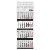 4-Monatskalender 2024 XXL - Kalender 2024 Wandkalender ohne Werbung mit Datumsschieber | Großer Bürokalender mit Monatsübersicht  | 96 x 33 cm Planer