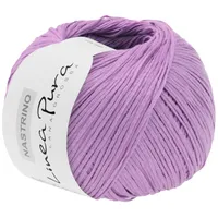 Lana Grossa NASTRINO 50 g hochwertiges, seidig glänzendes Baumwoll-Bändchengarn 190 m, Farbe:007 - Lila