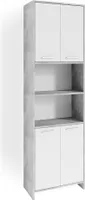 Vicco Badschrank Maris, 56.1 x 190 cm, Beton/Weiß