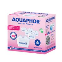 AQUAPHOR Filterkartusche MAXFOR+ Mg Pack 6- gegen Schwermetalle, Kalk & Chlor, mit Magnesium, für AQUAPHOR Onyx, Amethyst, Jasper, Time